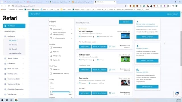 refari widgets